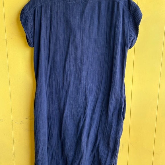 Black cotton shirt dress - Picture 2 of 7